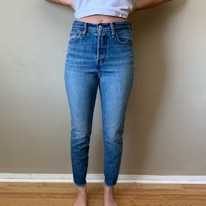 Levis White Oak Denim High-waisted Wedgie Fit Sz26